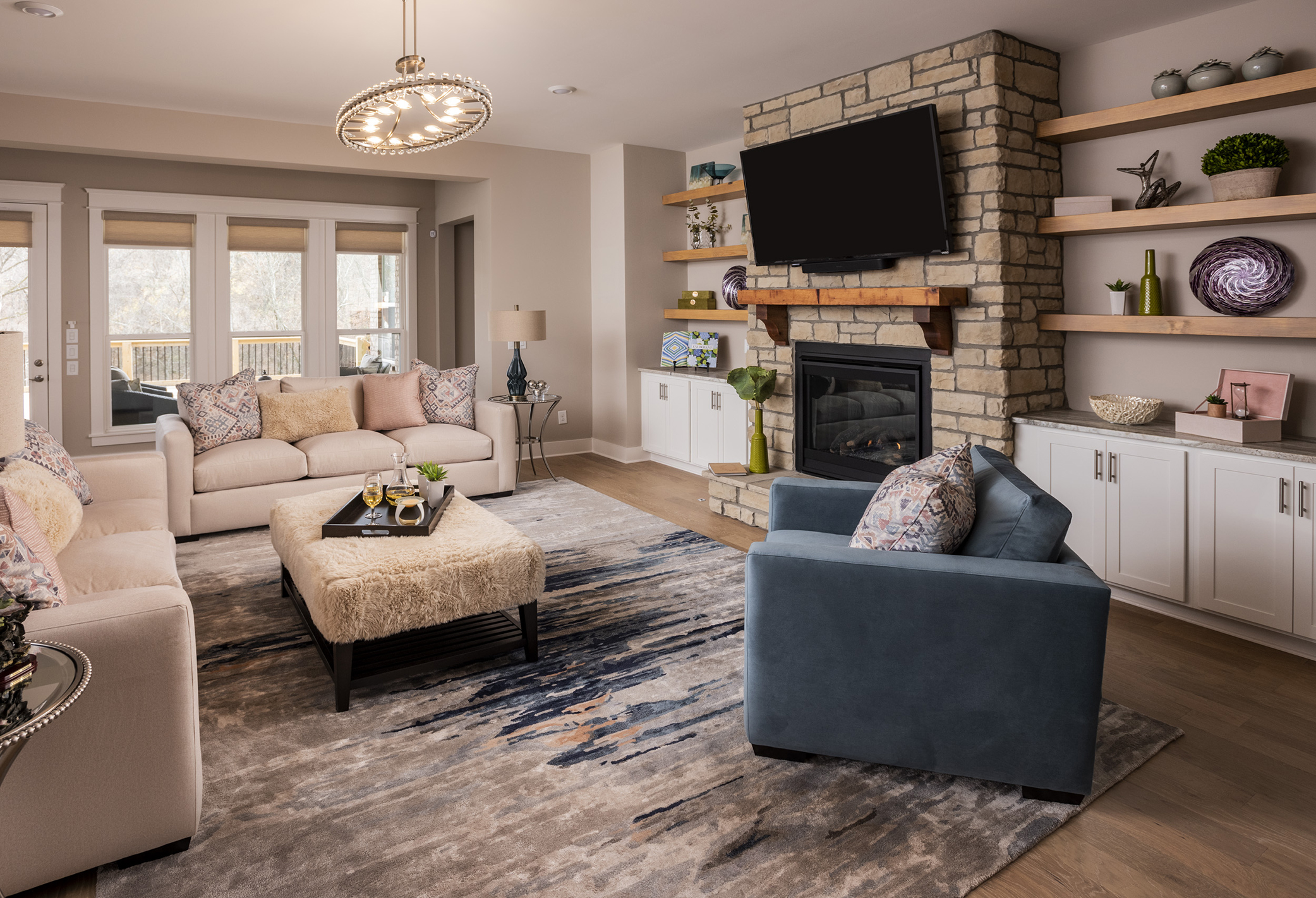 McKinney, TX Family Room Interior Designer