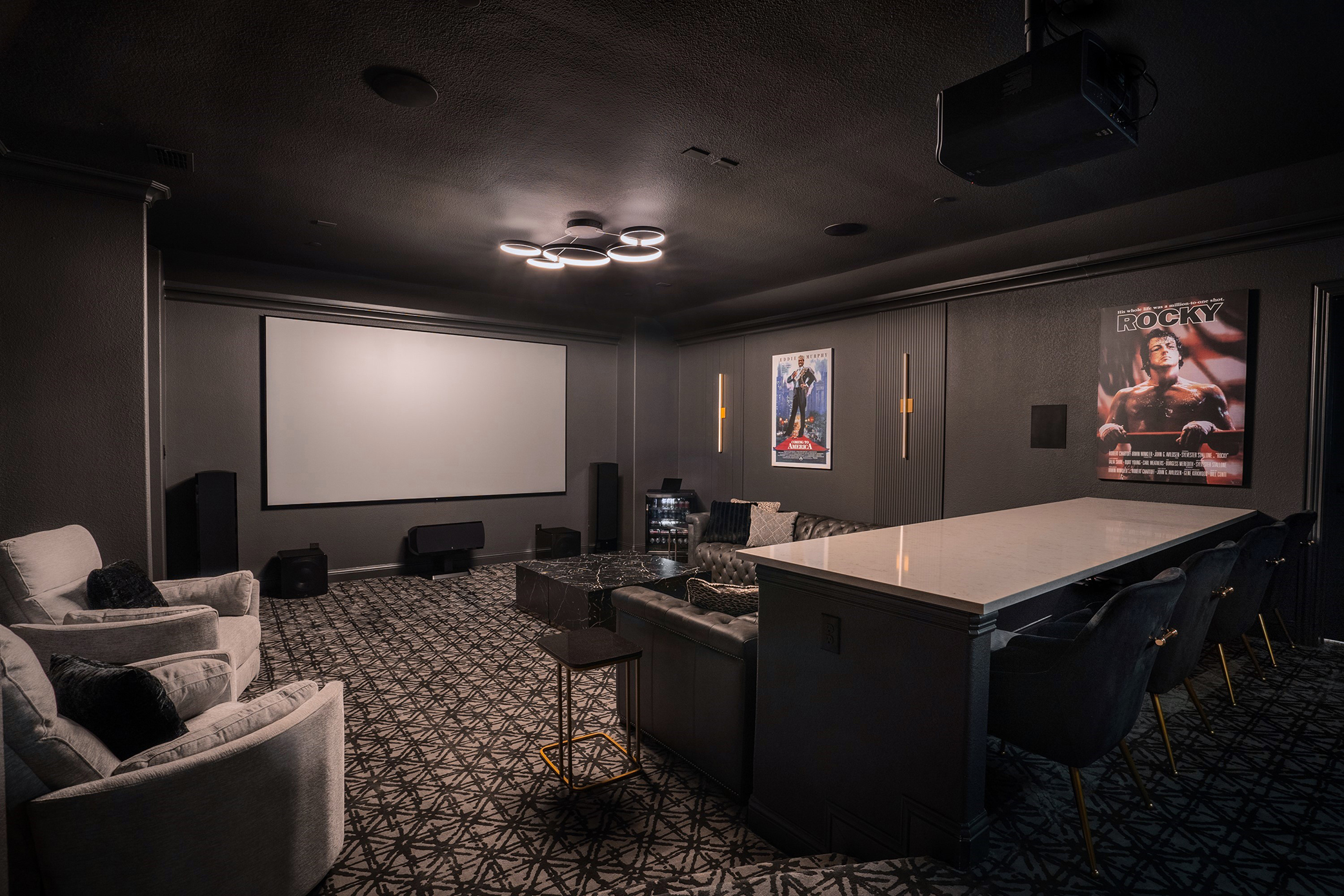 McKinney, TX Media Room Interior Designer